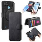 For Realme C21Y CaseNeo MagSafe RFID Anti-theft Retro Leather Phone Case(Black) - 1