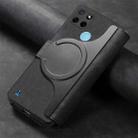 For Realme C21Y CaseNeo MagSafe RFID Anti-theft Retro Leather Phone Case(Black) - 3