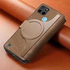 For Realme C21Y CaseNeo MagSafe RFID Anti-theft Retro Leather Phone Case(Brown) - 3