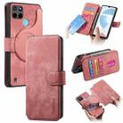 For Realme C21Y CaseNeo MagSafe RFID Anti-theft Retro Leather Phone Case(Pink) - 1