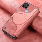 For Realme C21Y CaseNeo MagSafe RFID Anti-theft Retro Leather Phone Case(Pink) - 3