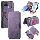 For Realme C21Y CaseNeo MagSafe RFID Anti-theft Retro Leather Phone Case(Purple) - 1
