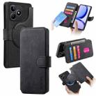 For Realme C53 CaseNeo MagSafe RFID Anti-theft Retro Leather Phone Case(Black) - 1