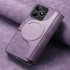 For Realme C53 CaseNeo MagSafe RFID Anti-theft Retro Leather Phone Case(Purple) - 3