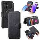 For Realme C55 CaseNeo MagSafe RFID Anti-theft Retro Leather Phone Case(Black) - 1