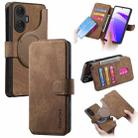 For Realme C55 CaseNeo MagSafe RFID Anti-theft Retro Leather Phone Case(Brown) - 1