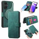 For Realme C55 CaseNeo MagSafe RFID Anti-theft Retro Leather Phone Case(Green) - 1