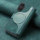 For Realme C55 CaseNeo MagSafe RFID Anti-theft Retro Leather Phone Case(Green) - 3