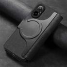 For Realme C67 4G CaseNeo MagSafe RFID Anti-theft Retro Leather Phone Case(Black) - 3