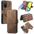 For Realme C67 4G CaseNeo MagSafe RFID Anti-theft Retro Leather Phone Case(Brown) - 1