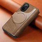 For Realme C67 4G CaseNeo MagSafe RFID Anti-theft Retro Leather Phone Case(Brown) - 3