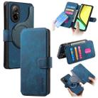 For Realme C67 4G CaseNeo MagSafe RFID Anti-theft Retro Leather Phone Case(Blue) - 1