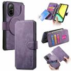 For Realme C67 4G CaseNeo MagSafe RFID Anti-theft Retro Leather Phone Case(Purple) - 1