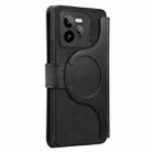 For Realme GT7 Pro CaseNeo MagSafe RFID Anti-theft Retro Leather Phone Case(Black) - 3