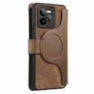 For Realme GT7 Pro CaseNeo MagSafe RFID Anti-theft Retro Leather Phone Case(Brown) - 3
