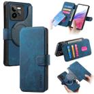 For Realme GT7 Pro CaseNeo MagSafe RFID Anti-theft Retro Leather Phone Case(Blue) - 1