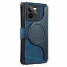 For Realme GT7 Pro CaseNeo MagSafe RFID Anti-theft Retro Leather Phone Case(Blue) - 3