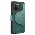 For Realme GT7 Pro CaseNeo MagSafe RFID Anti-theft Retro Leather Phone Case(Green) - 3