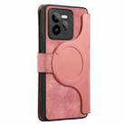 For Realme GT7 Pro CaseNeo MagSafe RFID Anti-theft Retro Leather Phone Case(Pink) - 3