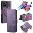 For Realme GT7 Pro CaseNeo MagSafe RFID Anti-theft Retro Leather Phone Case(Purple) - 1