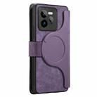 For Realme GT7 Pro CaseNeo MagSafe RFID Anti-theft Retro Leather Phone Case(Purple) - 3