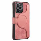 For Realme Neo7 CaseNeo MagSafe RFID Anti-theft Retro Leather Phone Case(Pink) - 3