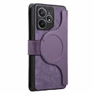 For Realme Neo7 CaseNeo MagSafe RFID Anti-theft Retro Leather Phone Case(Purple) - 3