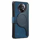 For Realme 13 CaseNeo MagSafe RFID Anti-theft Retro Leather Phone Case(Blue) - 3