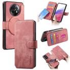 For Realme 13 CaseNeo MagSafe RFID Anti-theft Retro Leather Phone Case(Pink) - 1