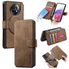 For Realme 13+ 5G Global CaseNeo MagSafe RFID Anti-theft Retro Leather Phone Case(Brown) - 1
