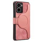 For Realme 14 CaseNeo MagSafe RFID Anti-theft Retro Leather Phone Case(Pink) - 3