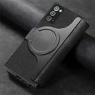 For Samsung Galaxy Note20 CaseNeo MagSafe RFID Anti-theft Retro Leather Phone Case(Black) - 3