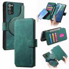For Samsung Galaxy Note20 CaseNeo MagSafe RFID Anti-theft Retro Leather Phone Case(Green) - 1