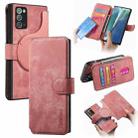 For Samsung Galaxy Note20 CaseNeo MagSafe RFID Anti-theft Retro Leather Phone Case(Pink) - 1