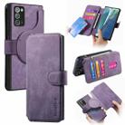 For Samsung Galaxy Note20 CaseNeo MagSafe RFID Anti-theft Retro Leather Phone Case(Purple) - 1