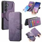 For Samsung Galaxy S24 FE 5G CaseNeo MagSafe RFID Anti-theft Retro Leather Phone Case(Purple) - 1