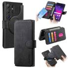 For Samsung Galaxy S24 Ultra 5G CaseNeo MagSafe RFID Anti-theft Retro Leather Phone Case(Black) - 1