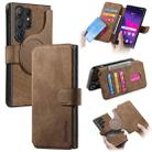 For Samsung Galaxy S24 Ultra 5G CaseNeo MagSafe RFID Anti-theft Retro Leather Phone Case(Brown) - 1