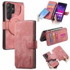 For Samsung Galaxy S24 Ultra 5G CaseNeo MagSafe RFID Anti-theft Retro Leather Phone Case(Pink) - 1