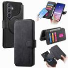 For Samsung Galaxy S24 5G CaseNeo MagSafe RFID Anti-theft Retro Leather Phone Case(Black) - 1