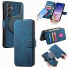 For Samsung Galaxy S24 5G CaseNeo MagSafe RFID Anti-theft Retro Leather Phone Case(Blue) - 1