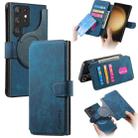 For Samsung Galaxy S23 Ultra 5G CaseNeo MagSafe RFID Anti-theft Retro Leather Phone Case(Blue) - 1