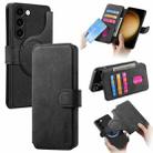 For Samsung Galaxy S23 5G CaseNeo MagSafe RFID Anti-theft Retro Leather Phone Case(Black) - 1