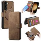 For Samsung Galaxy S23 5G CaseNeo MagSafe RFID Anti-theft Retro Leather Phone Case(Brown) - 1