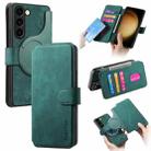 For Samsung Galaxy S23 5G CaseNeo MagSafe RFID Anti-theft Retro Leather Phone Case(Green) - 1