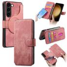 For Samsung Galaxy S23 5G CaseNeo MagSafe RFID Anti-theft Retro Leather Phone Case(Pink) - 1