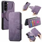 For Samsung Galaxy S23 5G CaseNeo MagSafe RFID Anti-theft Retro Leather Phone Case(Purple) - 1