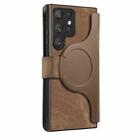 For Samsung Galaxy S22 Ultra 5G CaseNeo MagSafe RFID Anti-theft Retro Leather Phone Case(Brown) - 3