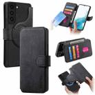 For Samsung Galaxy S22+ 5G CaseNeo MagSafe RFID Anti-theft Retro Leather Phone Case(Black) - 1