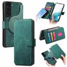 For Samsung Galaxy S22 5G CaseNeo MagSafe RFID Anti-theft Retro Leather Phone Case(Green) - 1